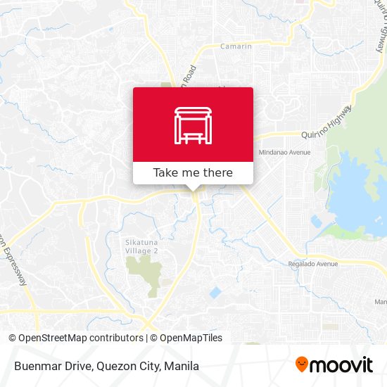Buenmar Drive, Quezon City map