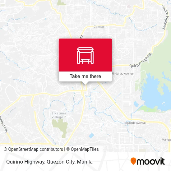 Quirino Highway, Quezon City map