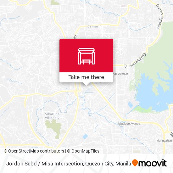 Jordon Subd / Misa Intersection, Quezon City map