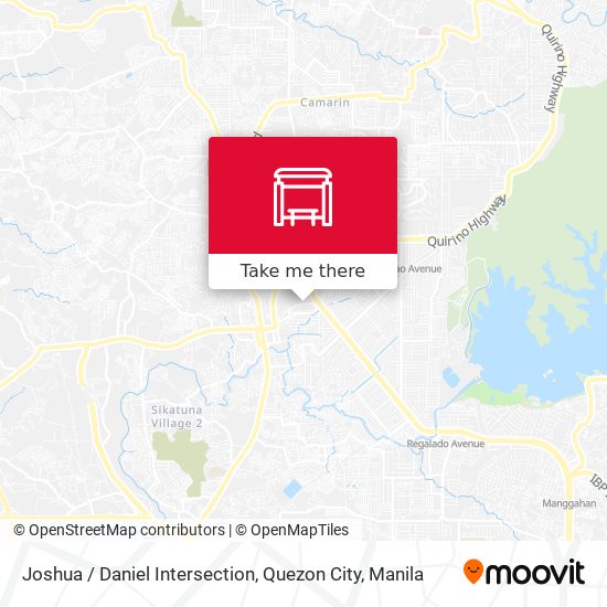 Joshua / Daniel Intersection, Quezon City map