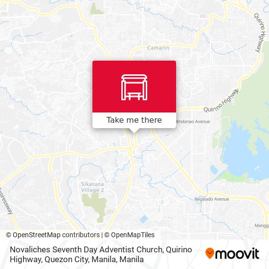 Novaliches Seventh Day Adventist Church, Quirino Highway, Quezon City, Manila map