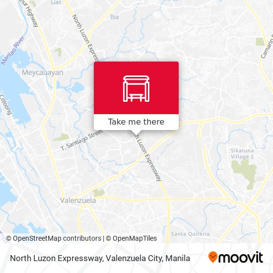 North Luzon Expressway, Valenzuela City map