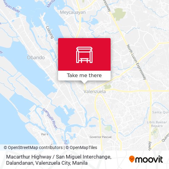 Macarthur Highway / San Miguel Interchange, Dalandanan, Valenzuela City map