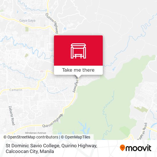 St Dominic Savio College, Quirino Highway, Calcoocan City map