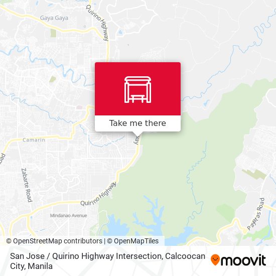 San Jose / Quirino Highway Intersection, Calcoocan City map