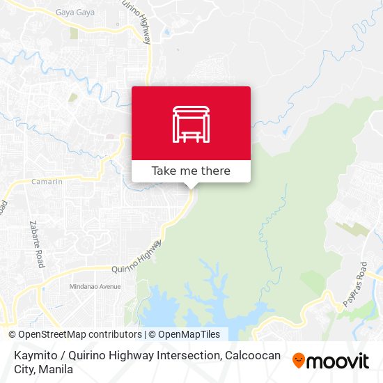 Kaymito / Quirino Highway Intersection, Calcoocan City map