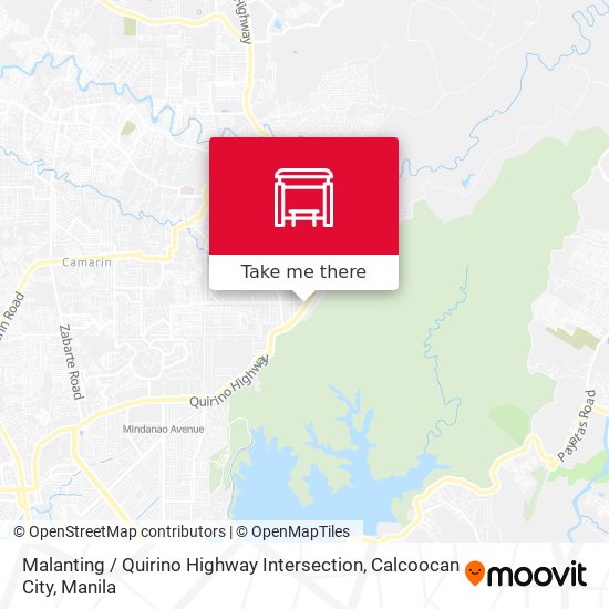 Malanting / Quirino Highway Intersection, Calcoocan City map
