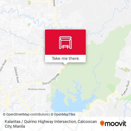 Kalantas / Quirino Highway Intersection, Calcoocan City map