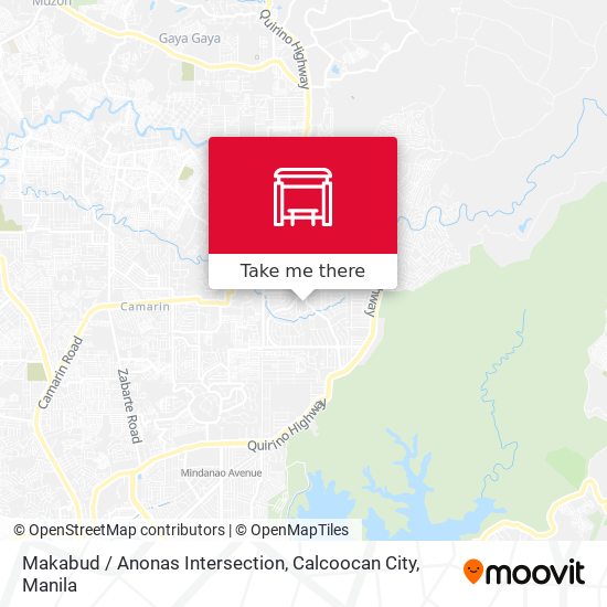 Makabud / Anonas Intersection, Calcoocan City map