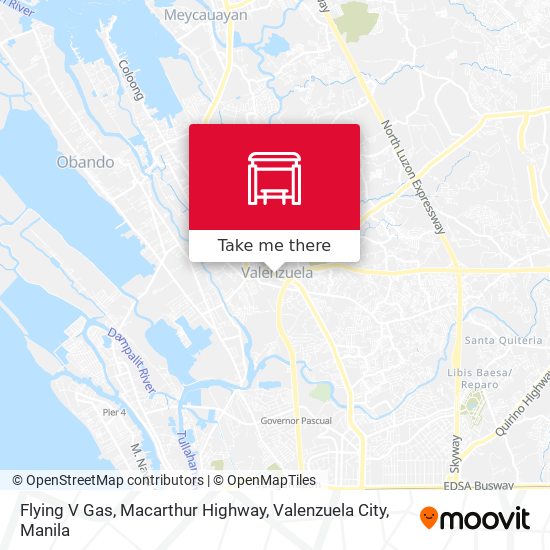 Flying V Gas, Macarthur Highway, Valenzuela City map