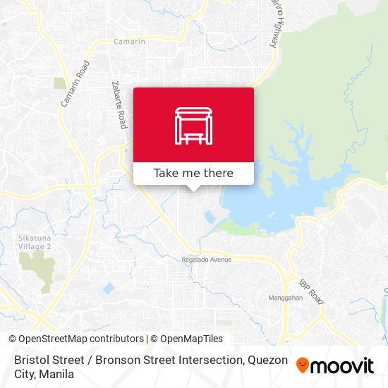 Bristol Street / Bronson Street Intersection, Quezon City map
