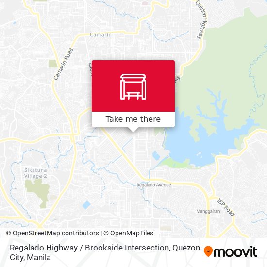 Regalado Highway / Brookside Intersection, Quezon City map