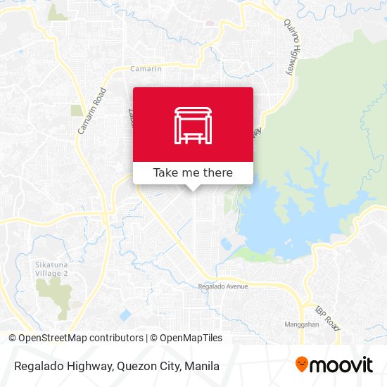 Regalado Highway, Quezon City map