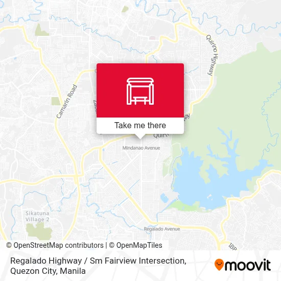 Regalado Highway / Sm Fairview Intersection, Quezon City map
