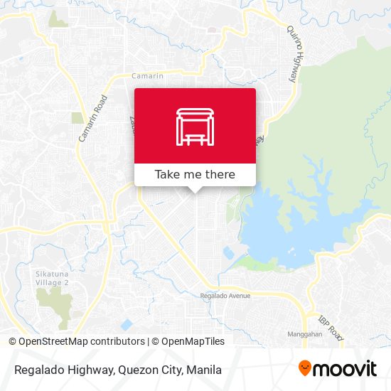 Regalado Highway, Quezon City map