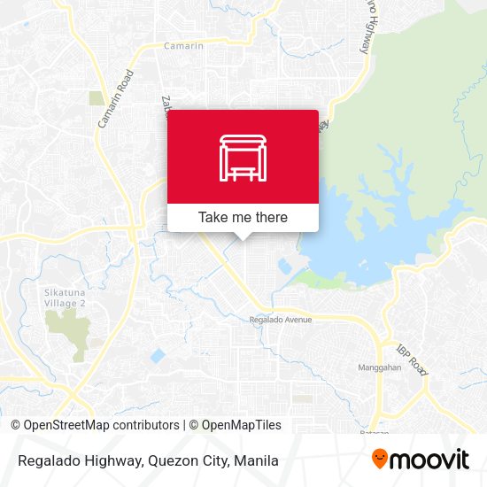 Regalado Highway, Quezon City map