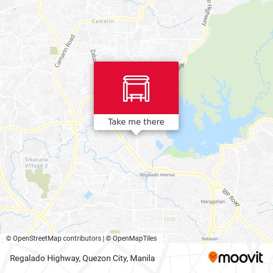 Regalado Highway, Quezon City map