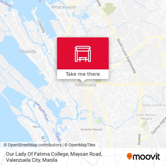 Our Lady Of Fatima College, Maysan Road, Valenzuela City map