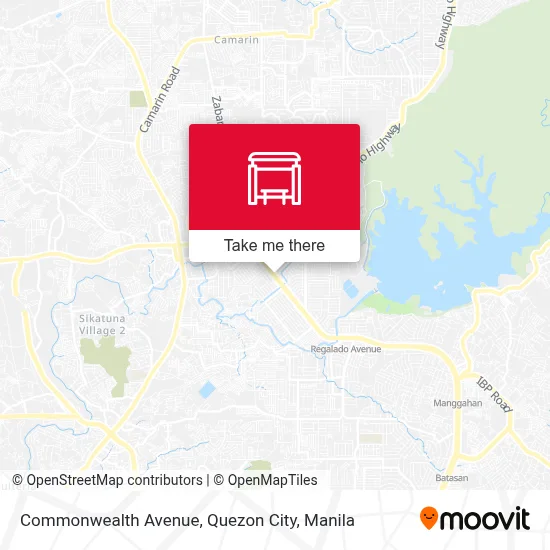 Commonwealth Avenue, Quezon City map