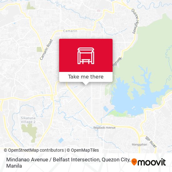 Mindanao Avenue / Belfast Intersection, Quezon City map