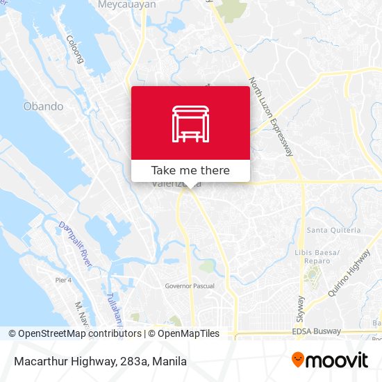 Macarthur Highway, 283a map