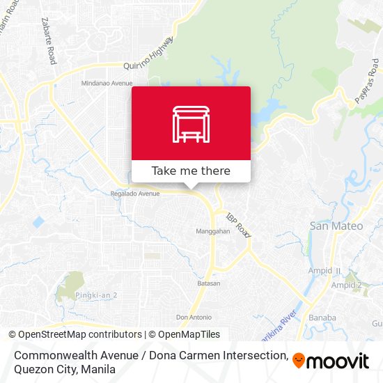 Commonwealth Avenue / Dona Carmen Intersection, Quezon City map