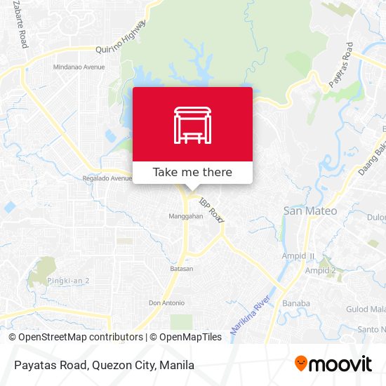 Payatas Road, Quezon City map