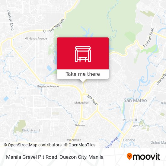 Manila Gravel Pit Road, Quezon City map