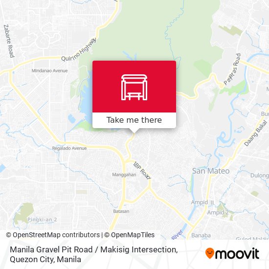 Manila Gravel Pit Road / Makisig Intersection, Quezon City map