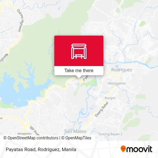 Payatas Road, Rodriguez map
