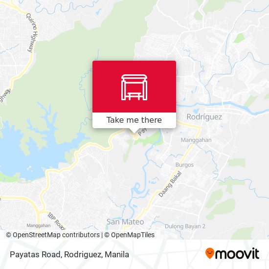 Payatas Road, Rodriguez map