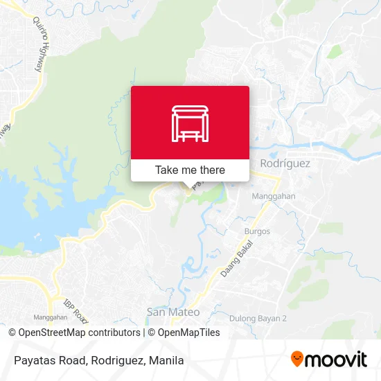 Payatas Road, Rodriguez map