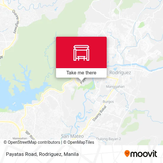 Payatas Road, Rodriguez map