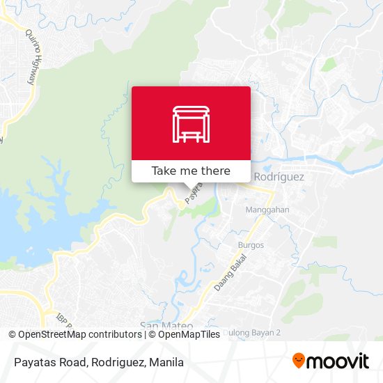 Payatas Road, Rodriguez map