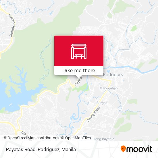 Payatas Road, Rodriguez map