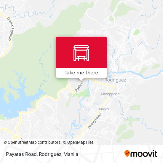 Payatas Road, Rodriguez map