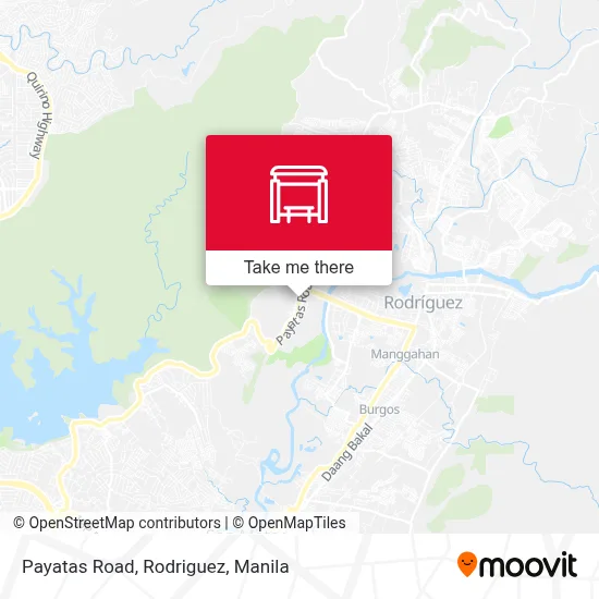 Payatas Road, Rodriguez map