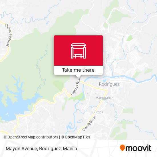 Mayon Avenue, Rodriguez map