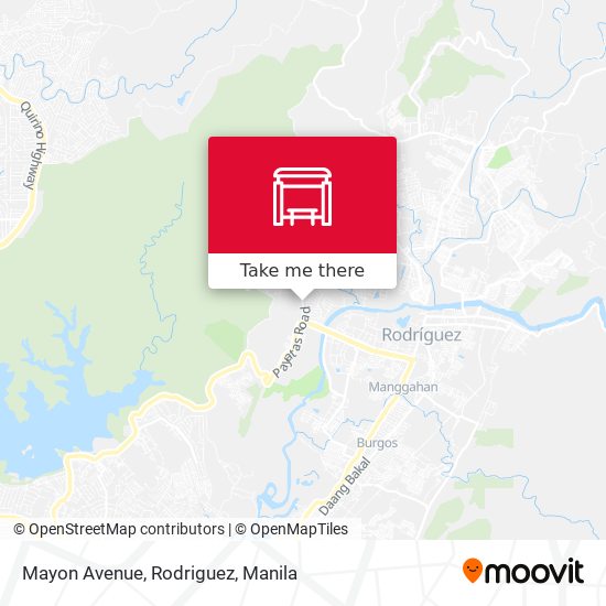 Mayon Avenue, Rodriguez map