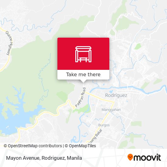 Mayon Avenue, Rodriguez map