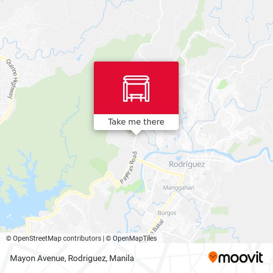 Mayon Avenue, Rodriguez map