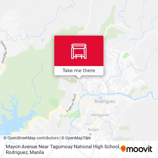 Mayon Avenue Near Tagumoay National High School, Rodriguez map