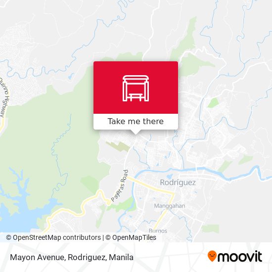 Mayon Avenue, Rodriguez map