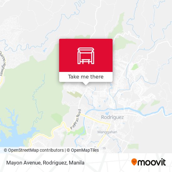 Mayon Avenue, Rodriguez map