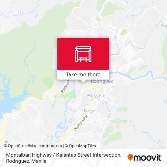 Montalban Highway / Kalantas Street Intersection, Rodriguez map