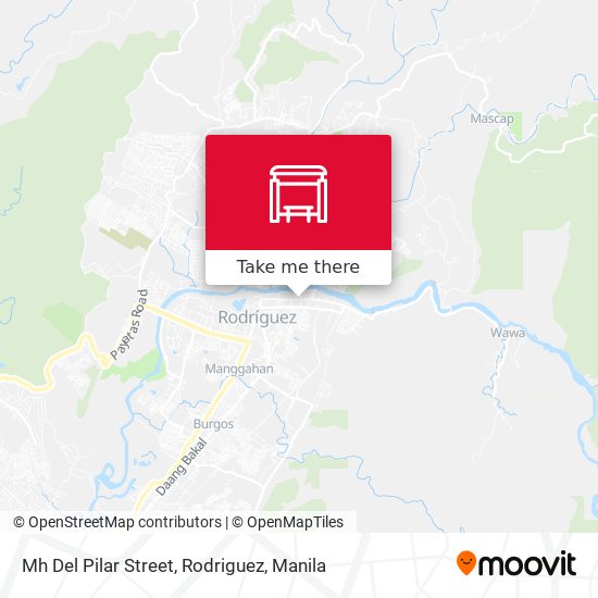 Mh Del Pilar Street, Rodriguez map