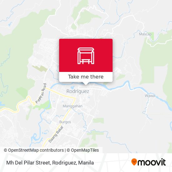 Mh Del Pilar Street, Rodriguez map