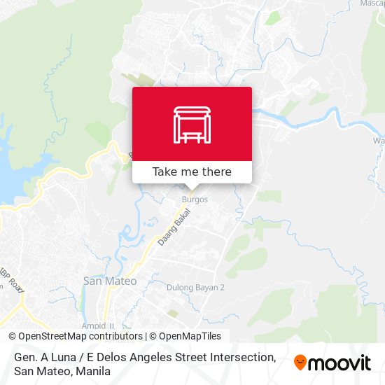 Gen. A Luna / E Delos Angeles Street Intersection, San Mateo map