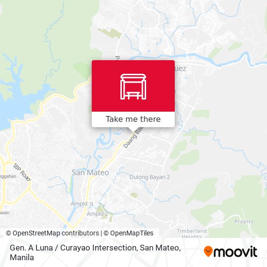 Gen. A Luna / Curayao Intersection, San Mateo map