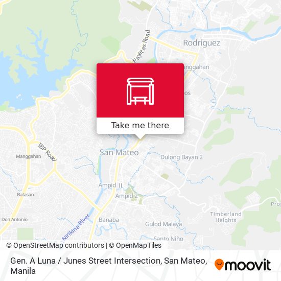 Gen. A Luna / Junes Street Intersection, San Mateo map